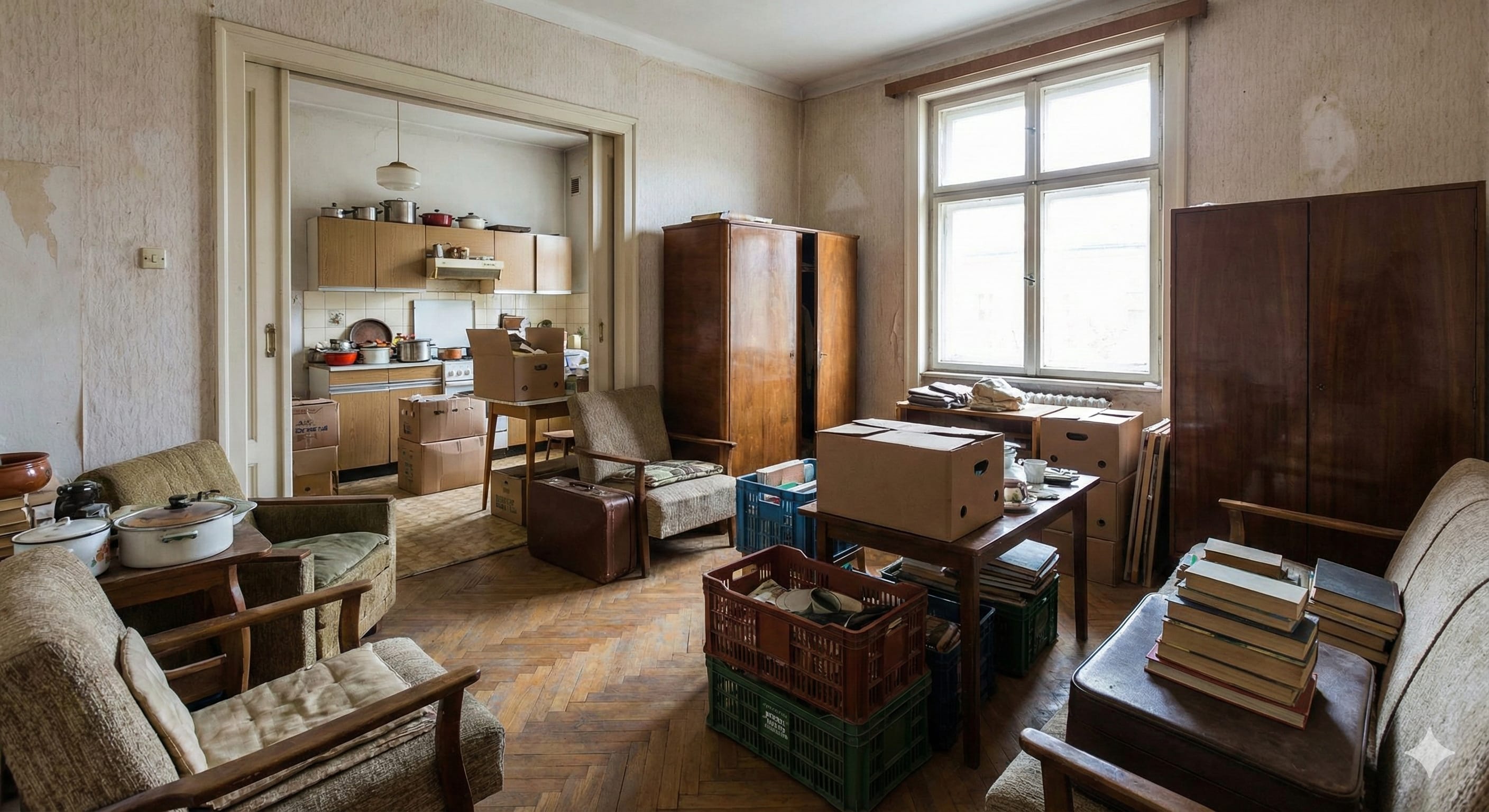 PRED: Stanovanje pred prodajo v Maribor - prostor pred odvozom kosovnih odpadkov